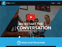 Tablet Screenshot of afteraction.com